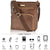 Crossbody Bags for Women - Tan Real Leather Small Vintage Over the Shoulder Bag