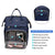 Laptop Backpack Women Teacher Backpack Nurse Bags, 15.6 Inch Womens Work Backpack Purse Waterproof Anti-theft Travel Back Pack with USB Charging Port (Navy Blue)