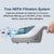 Mattress Vacuum Cleaner, Anti-allergen Bed Vacuum Cleaner with UV-C Light & Large Pulsating Pad, Powerful Suction & True Hepa Filter for Dust, Pet Hair, UV Bed Vacuum Corded, AP002