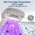Mattress Vacuum Cleaner, Anti-allergen Bed Vacuum Cleaner with UV-C Light & Large Pulsating Pad, Powerful Suction & True Hepa Filter for Dust, Pet Hair, UV Bed Vacuum Corded, AP002