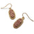 Miracle Collection Faux Druzy Drop Dangle and Stud Fashion Earring for Girls and Women (COPPER)