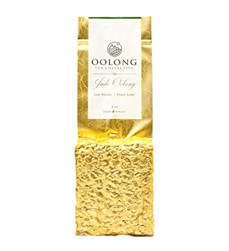 Jade Oolong Tea (75 Cups) - 2020 Fresh Harvest - No Added Flavors - 100% Natural Loose Leaf Tea from Taiwan High Mountain - Tea Gift, Hot Tea, Iced Tea, Milk Tea - By Oolong Tea Collective (8oz)