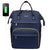 Laptop Backpack Women Teacher Backpack Nurse Bags, 15.6 Inch Womens Work Backpack Purse Waterproof Anti-theft Travel Back Pack with USB Charging Port (Navy Blue)
