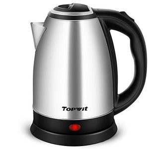 Topwit Electric Kettle Hot Water Kettle, Upgraded, 2 Liter Stainless Steel Coffee Kettle & Tea Pot, Water Warmer with Fast Boil, Auto Shut-Off & Boil Dry Protection