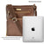 Crossbody Bags for Women - Tan Real Leather Small Vintage Over the Shoulder Bag
