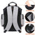 Diaper Bag Backpack, Large Travel Multifunction Waterproof Baby Nappy Changing Bag for Dad Mom with Insulated Pockets, Changing Pad, Storller Straps, Mancro Maternity Baby Bag for Boys Girls, Grey