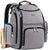 Diaper Bag Backpack, Large Travel Multifunction Waterproof Baby Nappy Changing Bag for Dad Mom with Insulated Pockets, Changing Pad, Storller Straps, Mancro Maternity Baby Bag for Boys Girls, Grey