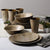 Gibson Home Woodlands Round Melamine Dinnerware Set, Service for Four (16pcs), Wood
