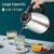 Topwit Electric Kettle Hot Water Kettle, Upgraded, 2 Liter Stainless Steel Coffee Kettle & Tea Pot, Water Warmer with Fast Boil, Auto Shut-Off & Boil Dry Protection