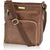 Crossbody Bags for Women - Tan Real Leather Small Vintage Over the Shoulder Bag