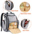 Diaper Bag Backpack, Large Travel Multifunction Waterproof Baby Nappy Changing Bag for Dad Mom with Insulated Pockets, Changing Pad, Storller Straps, Mancro Maternity Baby Bag for Boys Girls, Grey