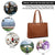 Laptop Tote Bag for Women 15.6 Inch Waterproof Leather Computer Bags Women Business Office Work Bag Briefcase Brown