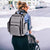 Diaper Bag Backpack, Large Travel Multifunction Waterproof Baby Nappy Changing Bag for Dad Mom with Insulated Pockets, Changing Pad, Storller Straps, Mancro Maternity Baby Bag for Boys Girls, Grey