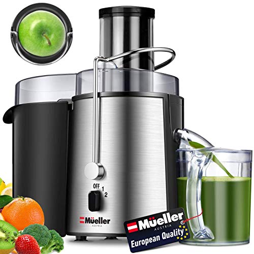 Mueller Austria Juicer Ultra Power, Easy Clean Extractor Press Centrifugal Juicing Machine, Wide 3