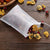 400 Pcs Disposable Tea Filter Bags Empty Cotton Drawstring Seal Filter Tea Bags for Loose Leaf Teal（3.54 x 2.75 inch）