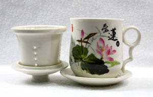 Water Lily Flower Teacup Set